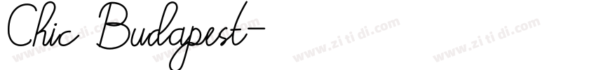 Chic Budapest字体转换
